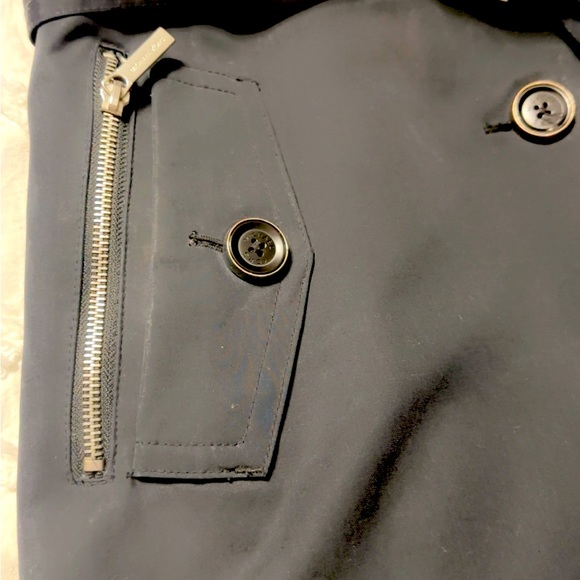 Beautiful black🖤MK Michael Kors Trench Coat - Picture 7 of 9